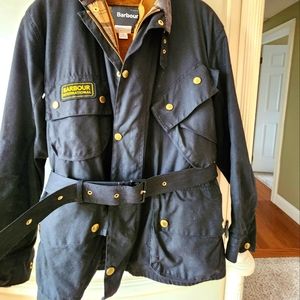 Men's Barbour coat with zip out lining